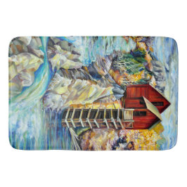 Colorado Rocky Mountains Fluss Crystal Mill Badematte