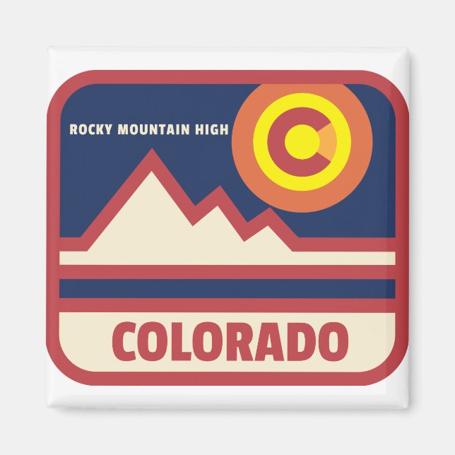 Colorado Rocky Mountains Magnet (Vorne)