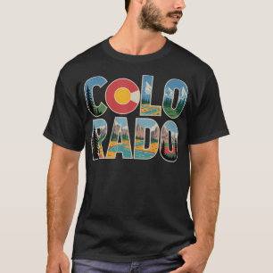 Colorado Rocky Mountains Retro Reise T-Shirt