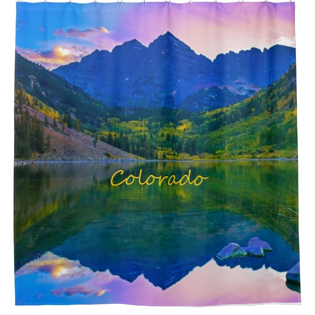 Colorado Rocky Mountains und Lake Duschvorhang (Vorderseite)