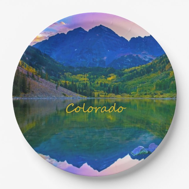 Colorado Rocky Mountains und Lake Pappteller (Vorderseite)