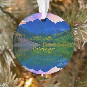 Colorado Rocky Mountains und See Ornament