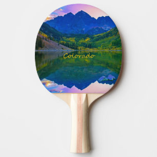 Colorado Rocky Mountains und See Tischtennis Schläger