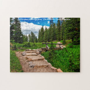 Colorado Rocky Mountains. Weihnachtsgrüße Puzzle