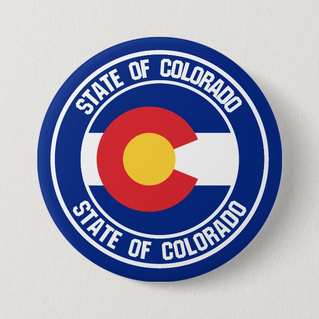 Colorado Round Emblem Button (Vorderseite)