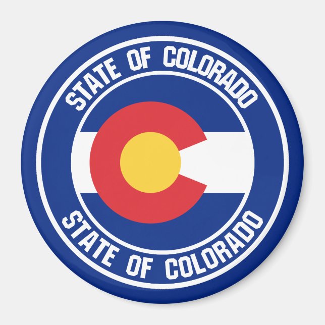 Colorado Round Emblem Magnet (Vorne)
