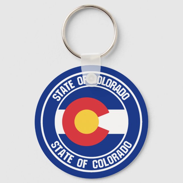 Colorado Round Emblem Schlüsselanhänger (Vorderseite)