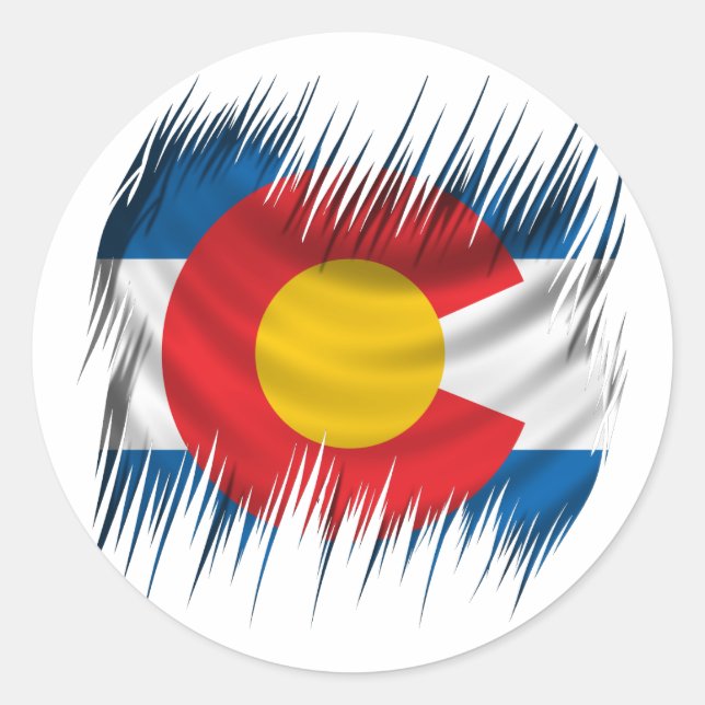 Colorado Runder Aufkleber (Vorderseite)