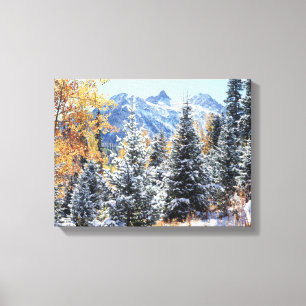 Colorado, San Juan Mountains, erster Schnee Leinwanddruck