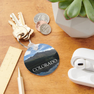 Colorado Schöne Berge Grosse Button Schlüsselanhän Schlüsselanhänger