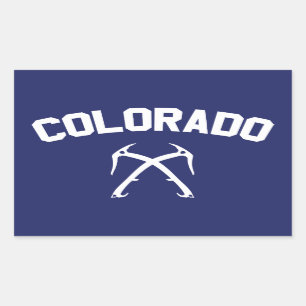 Colorado Seepromenade Rechteckiger Aufkleber
