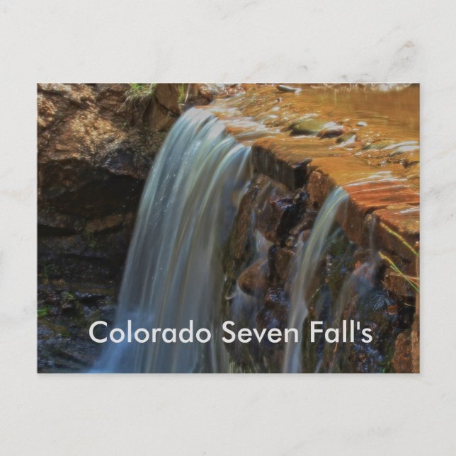 Colorado Seven Fall's POST CARD Postkarte (Vorderseite)
