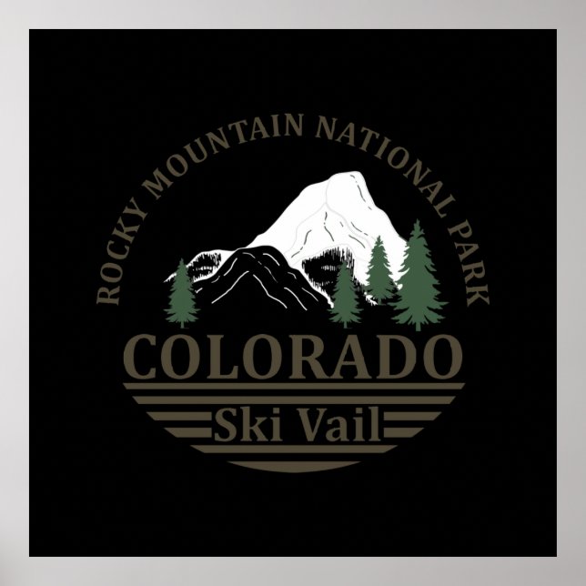 Colorado-Ski Poster (Vorne)