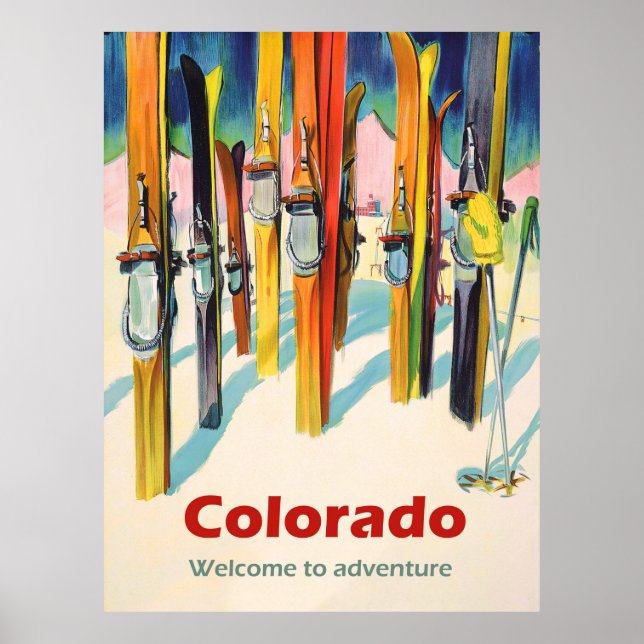 Colorado Ski Poster (Vorne)