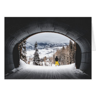 Colorado Ski Tunnel Jeder Anlass Grußkarte