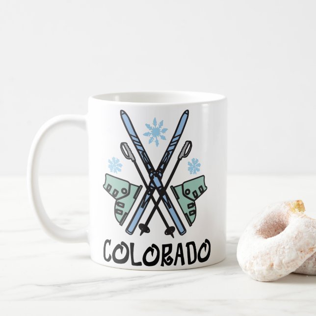 Colorado Skiing Kaffeetasse (Mit Donut)