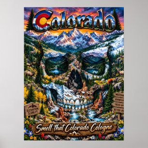 Colorado-Skull-Kunstposter - State of Mind Poster