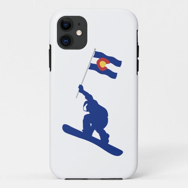Colorado Snowboard Fahne Case-Mate iPhone Hülle (Rückseite)
