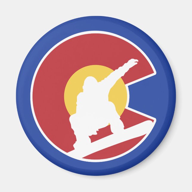 Colorado Snowboard Magnet (Vorne)