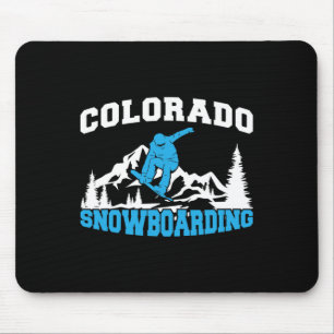 Colorado Snowboarden Winter and Mountain Sport Sn Mousepad
