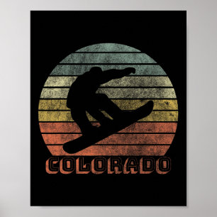 Colorado Snowboarden Winter Poster