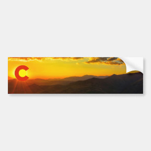 Colorado-Sonnenuntergang III Autoaufkleber