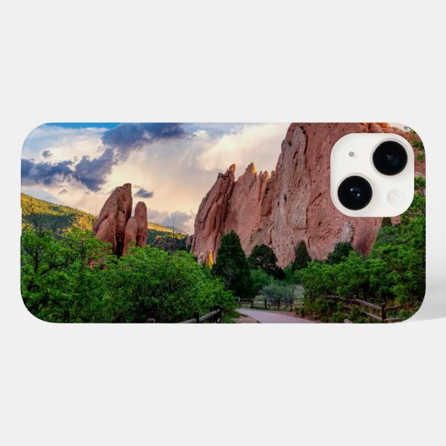 Colorado South Gateway Morning iPhone Case (Rückseite (Horizontal))