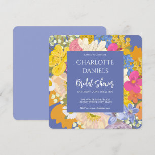Colorado Spring Garden Bouquet Brautparty Einladung
