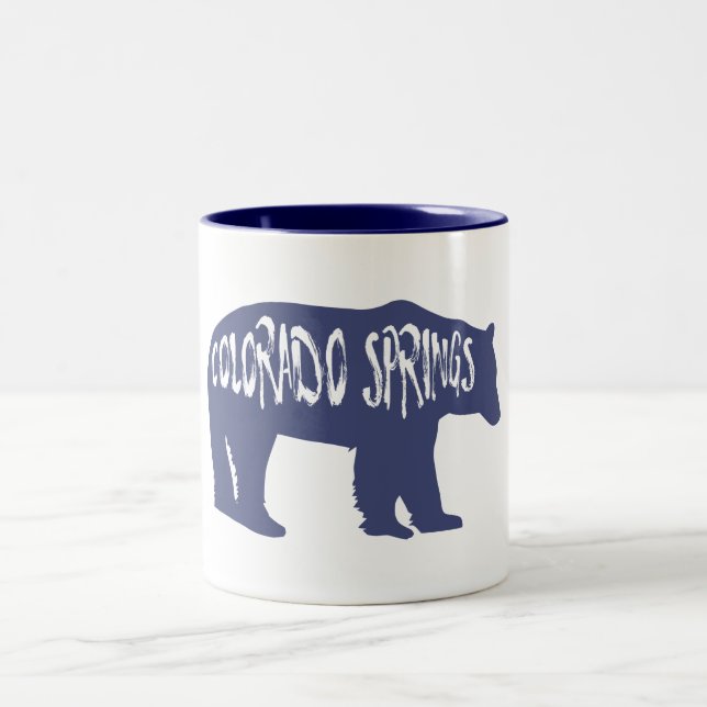 Colorado Springs Bear Zweifarbige Tasse (Mittel)