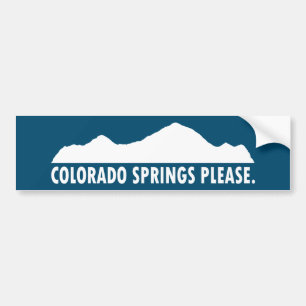 Colorado Springs Bitte Autoaufkleber