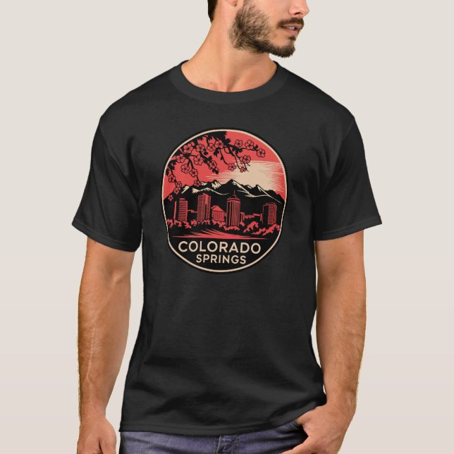 Colorado Springs City Colorado USA T-Shirt (Vorderseite)
