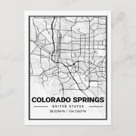 Colorado Springs CO Carolina USA Reisen Postkarte