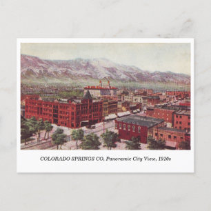Colorado Springs CO General View 1910er Vintag Postkarte