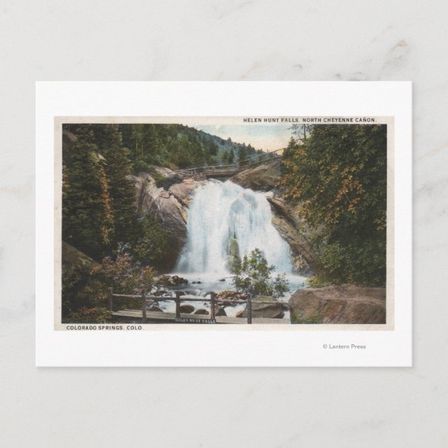 Colorado Springs, CO - Helen Hunt Falls Postkarte (Vorderseite)