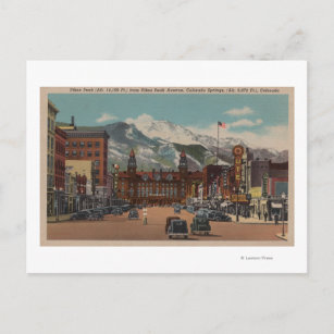 Colorado Springs, CO Postkarte