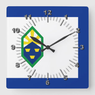 Colorado Springs (Colorado) Flagge Große Uhr