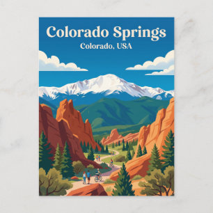 Colorado Springs Colorado Postkarte