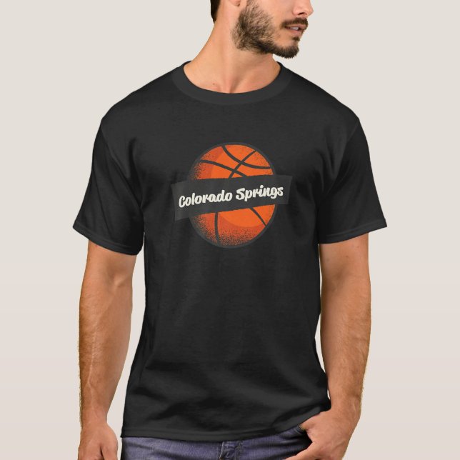 Colorado Springs Hometown Basketball Player Sports T-Shirt (Vorderseite)