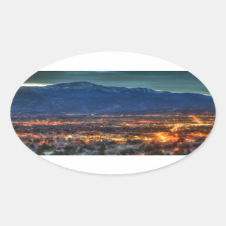 Colorado Springs Ovaler Aufkleber