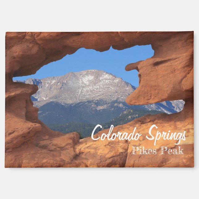 Colorado Springs Pikes Peak Souvenir  Magnet (Vorderseite)
