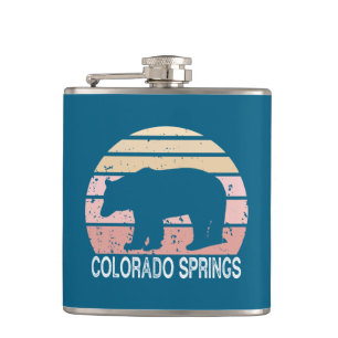 Colorado Springs Retro Bär Flachmann