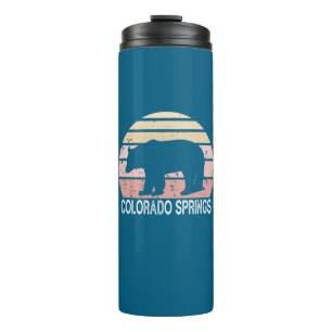 Colorado Springs Retro Bär Thermosbecher