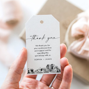 Colorado Springs Skyline Gastgeschenk Hochzeit Tag Geschenkanhänger