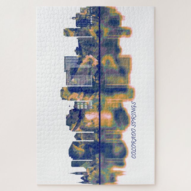 Colorado Springs Skyline Puzzle (Vertikal)