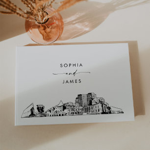 Colorado Springs Skyline Wedding Guest Book Gästebuch