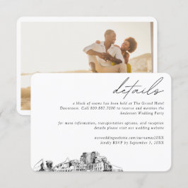 Colorado Springs Wedding Hotel Zimmerblock Details Begleitkarte