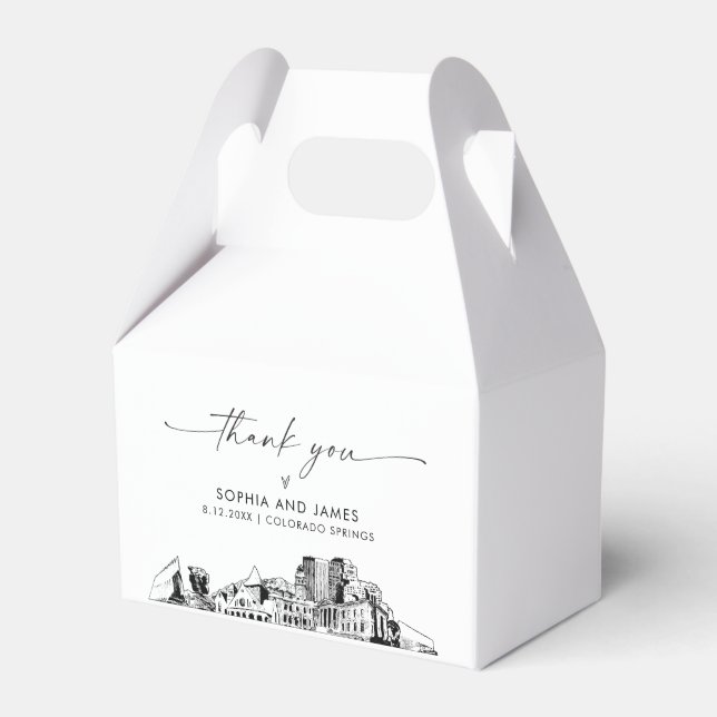 Colorado Springs Wedding Personalisiert Gevor Box Geschenkschachtel (Vorderseite)