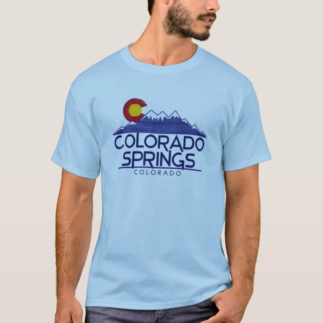 Colorado Springs wood mountains shirt (Vorderseite)