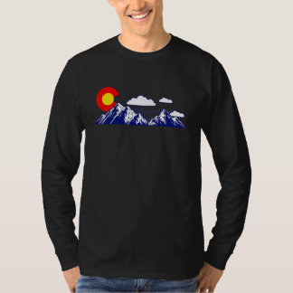 Colorado Staat Denver Karte Flag Gran Café Al Port T-Shirt