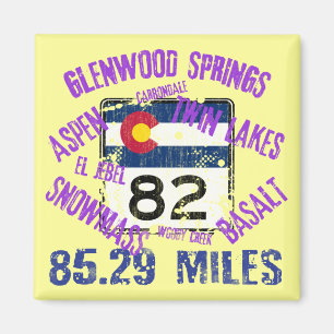 Colorado Staat Highway 82 Magnet